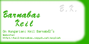 barnabas keil business card